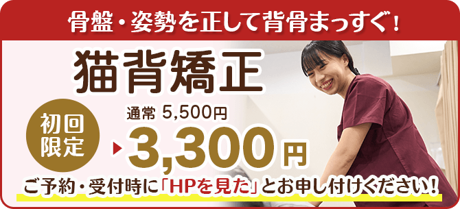 猫背矯正初回限定価格